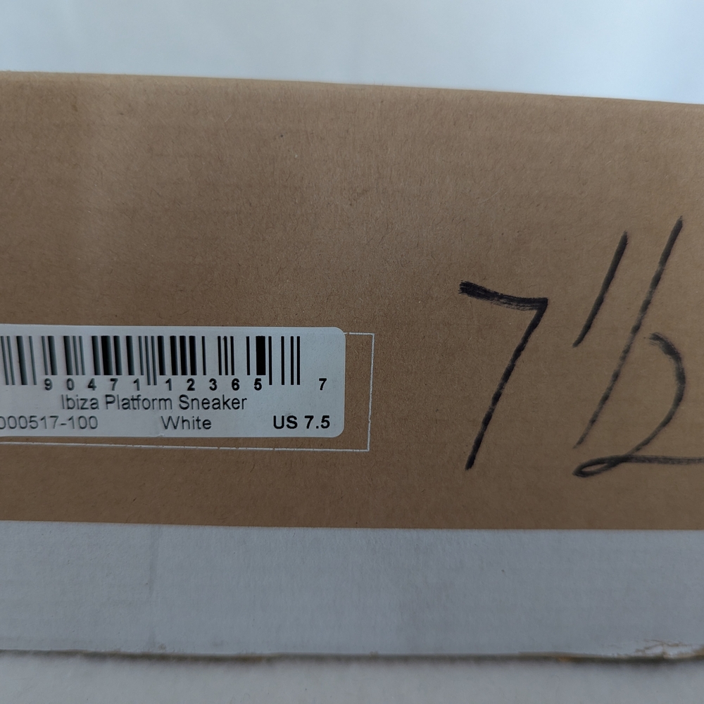 NWT/NIB Soludos Oasis White Ibiza Platform Sneakers, Women's Size 7.5 - Picture 2 of 8